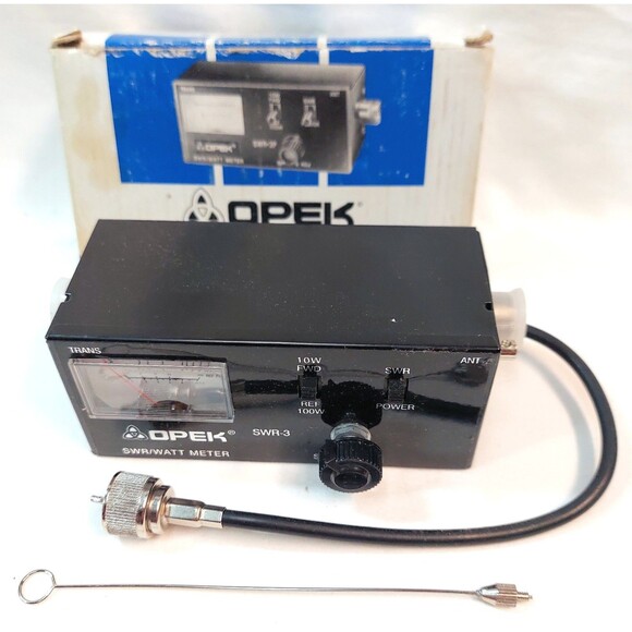 Opek SWR-3 SWR  Watt Power Meter 10/100 Watt for Ham Radio Jumper Antenna NOS - Picture 2 of 2